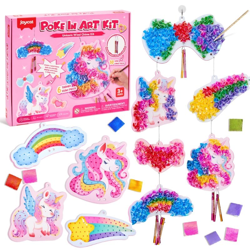 Joycat Unicorn Wind Chime Craft Kit Diy Foam Craft Toy for Kids