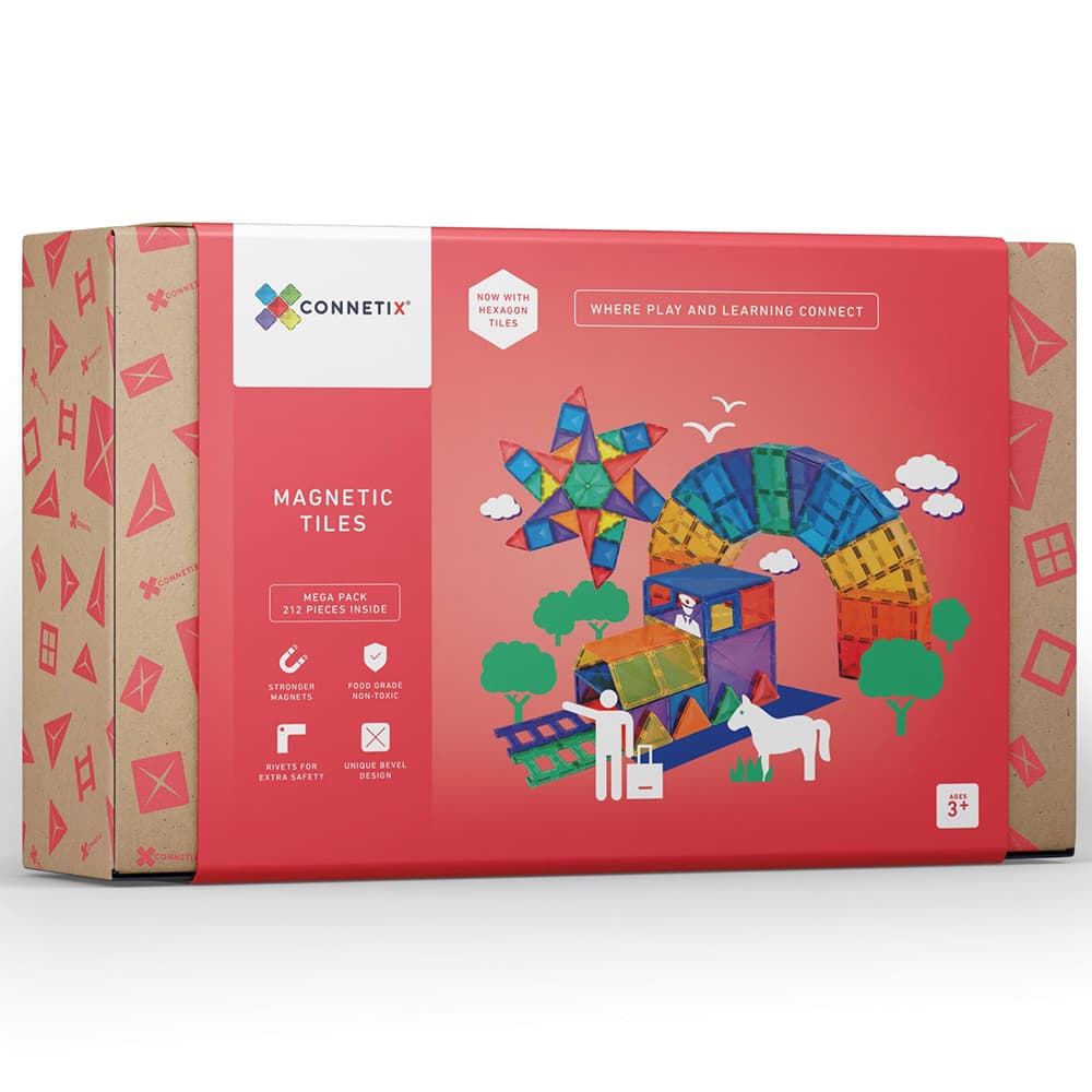 Connetix - Magnetic Tiles Mega Pack - 212 Pcs