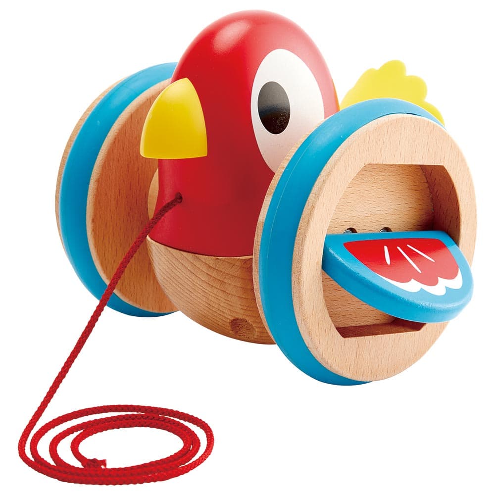 Hape Baby Bird Pull Along Red