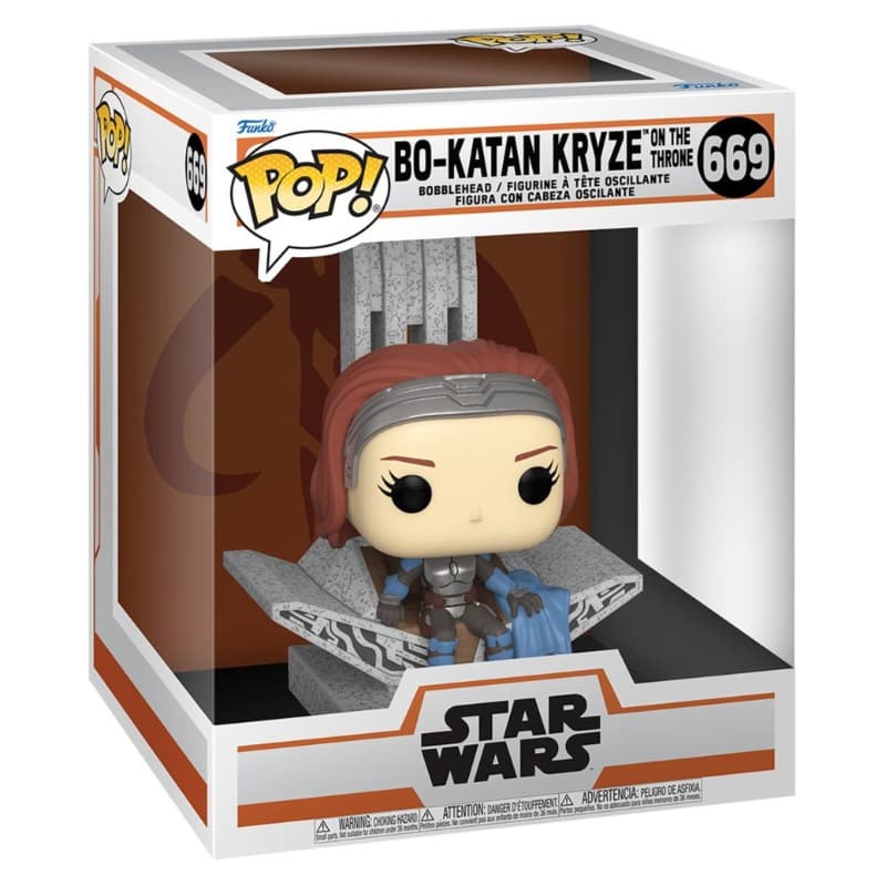 Funko Pop Star Wars Mandalorian Bo Katan with Throne