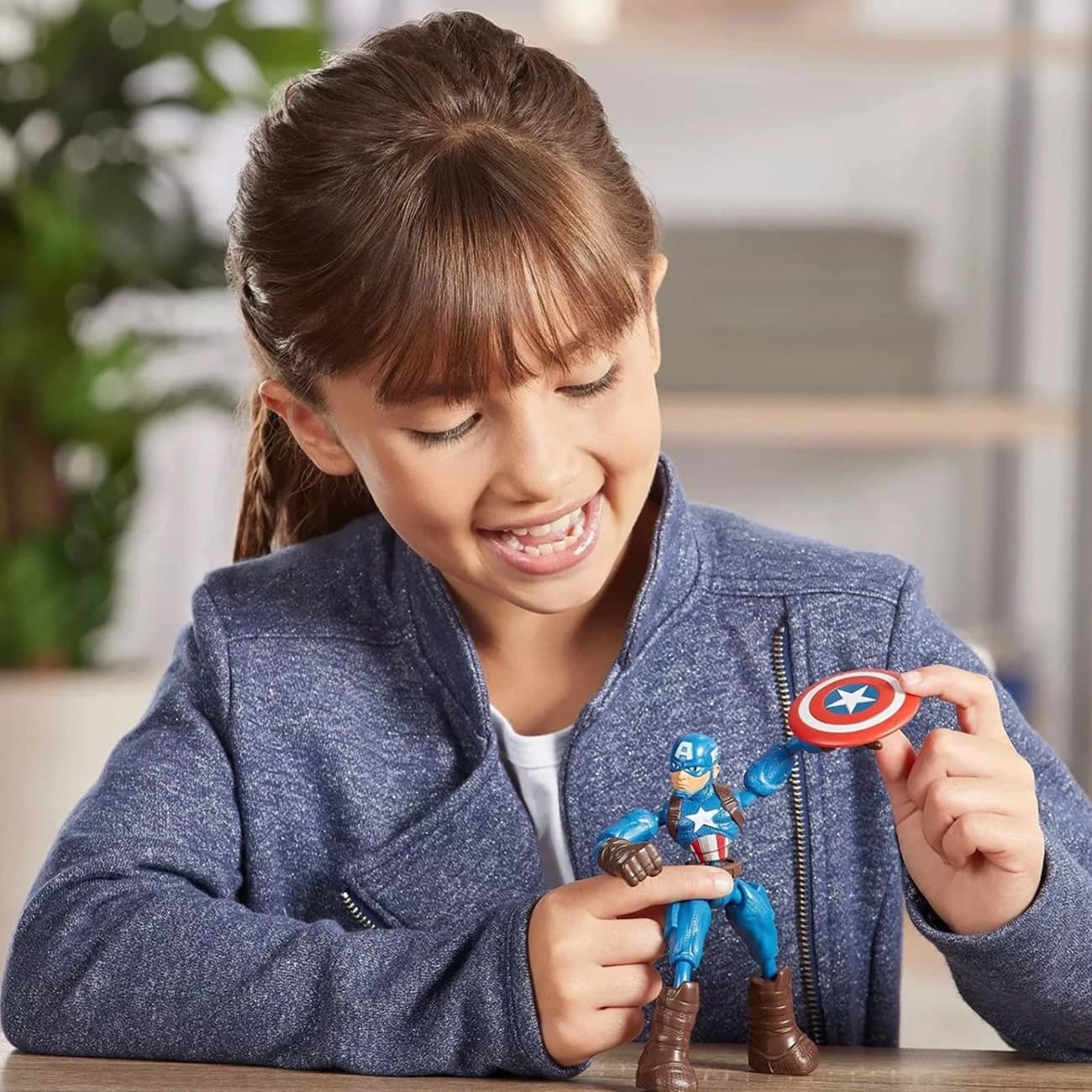 Marvel Avengers Bend And Flex Captain America Action Figure thumbnail 3