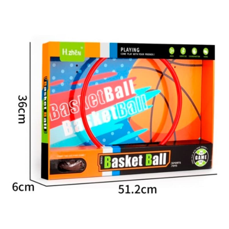 Hanging Basket Ball Play Set with Wooden Board thumbnail 2