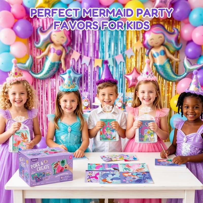 Joycat Mermaid Poke & Create Craft Kit Diy Fabric Art Toy for Girls thumbnail 3