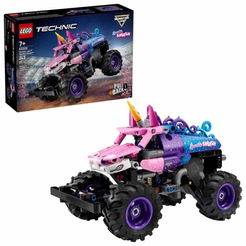 LEGO Technic™ Monster Jam™ Sparkle Smash™ Pull-Back Truck thumbnail 2
