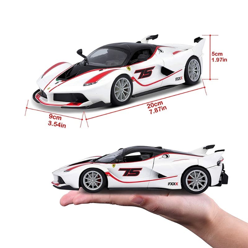 Bburago FU Ferrari FXX K - White And Red thumbnail 3