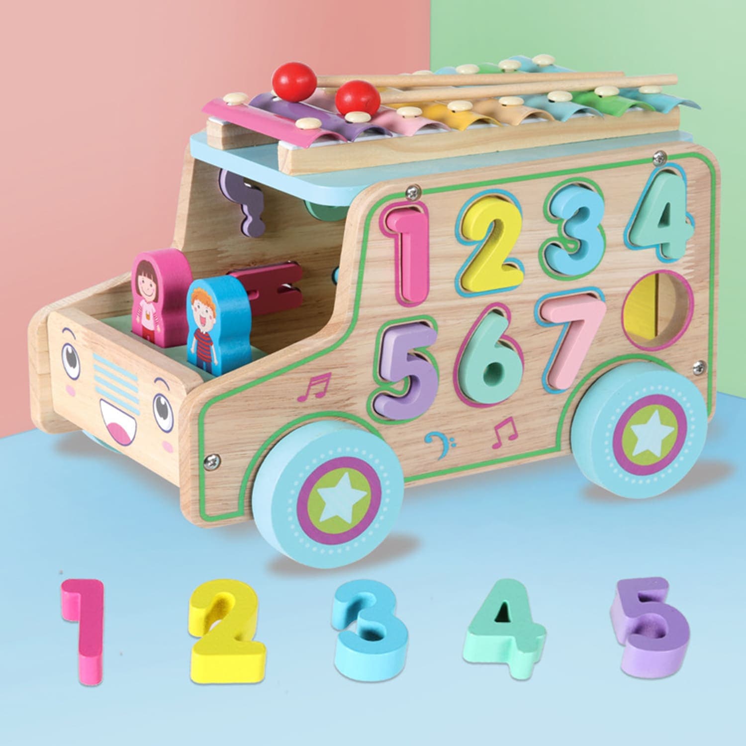 Beilaluna - Wodeen Xylophone Numbers Car
