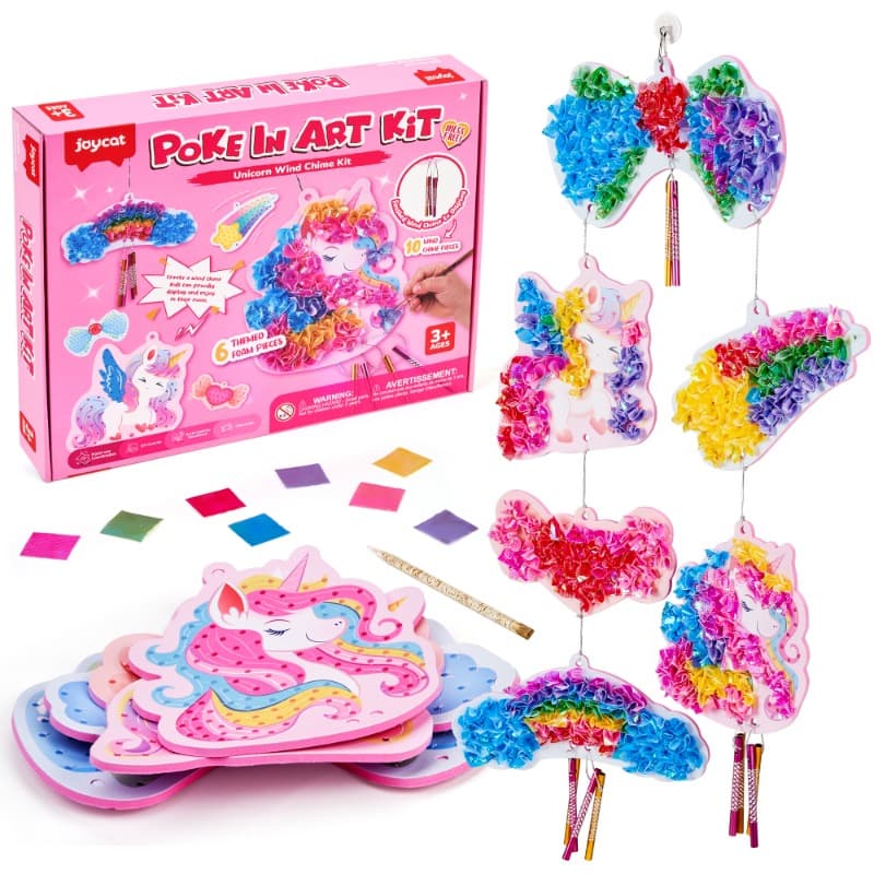 Joycat Unicorn Wind Chime Craft Kit Diy Foam Craft Toy for Kids thumbnail 4