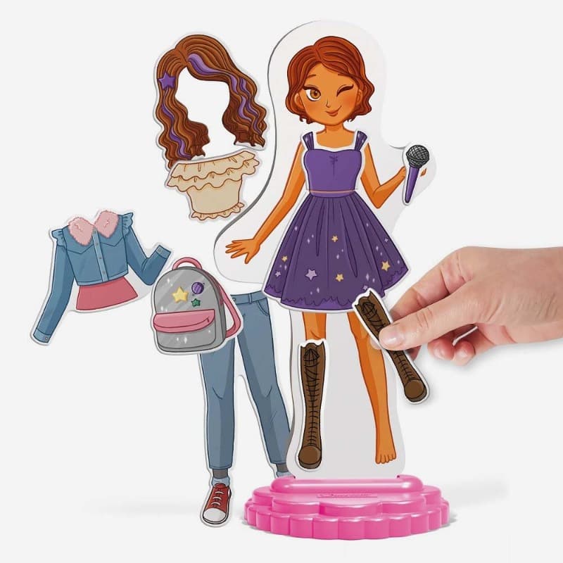 Quercetti Laura Fashion Magnetic Puzzle Set - 28 Piece thumbnail 3