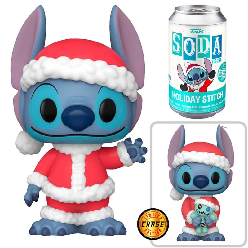 Funko Pop Vinyl Soda Lilo and Stitch Holiday Stitch with Chase thumbnail 2