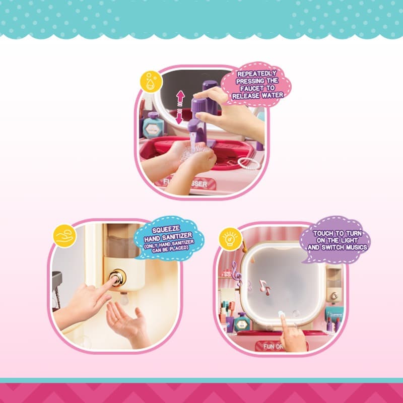 Makeup Table with Light - 23pcs thumbnail 5