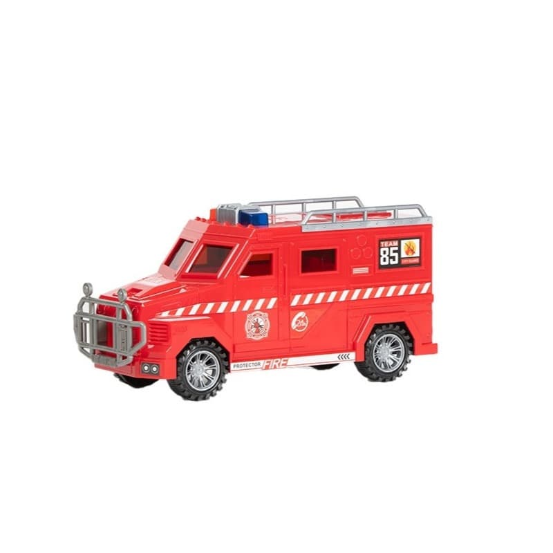 Police Truck Money Safer Red