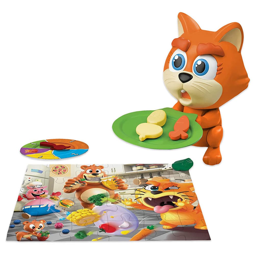 Goliath Games Feed The Kitty His Veggies Plate Game thumbnail 3