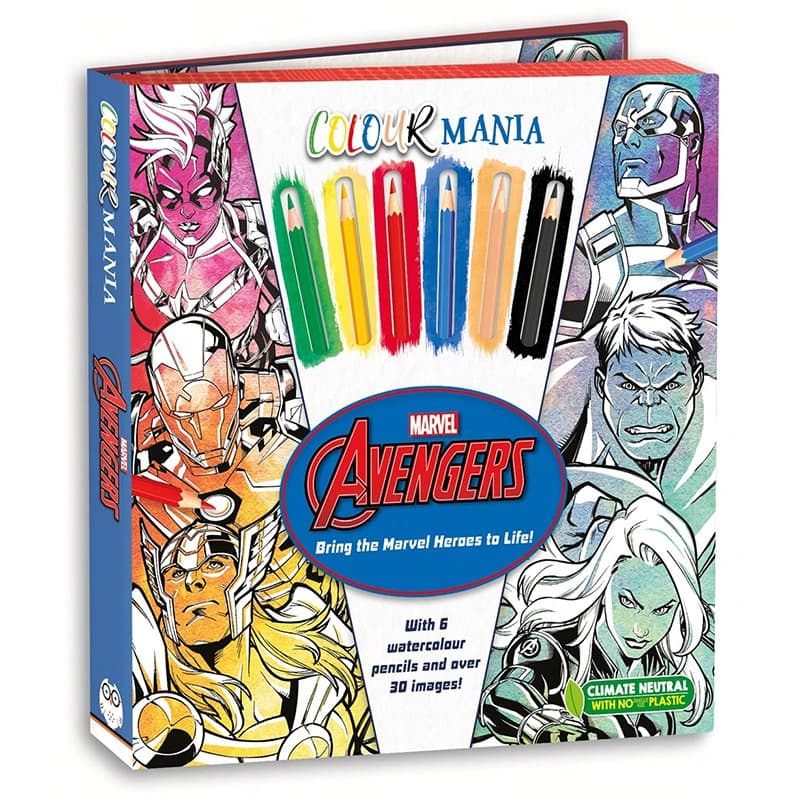 Marvel Avengers Coloring Book and Pencil Set