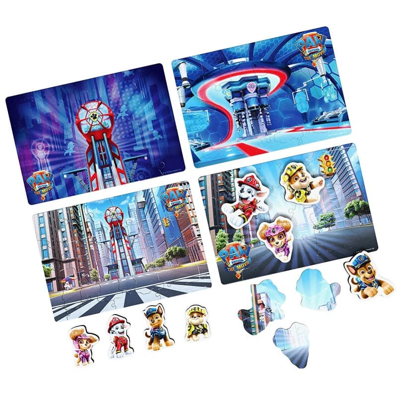 Paw Patrol Movie Wooden 4 Packs Puzzles thumbnail 2