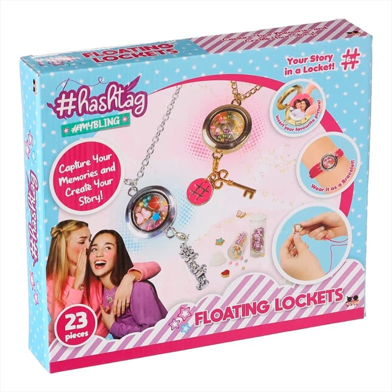 Hashtag Floating Lockets