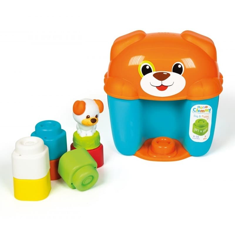 Clementoni Soft Clemmy Dog And Puppy Bucket thumbnail 2