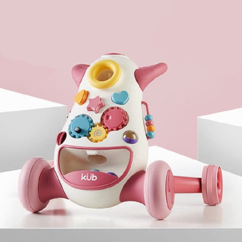 Kub Multifunctional Musical Baby Walker - Pink thumbnail 2