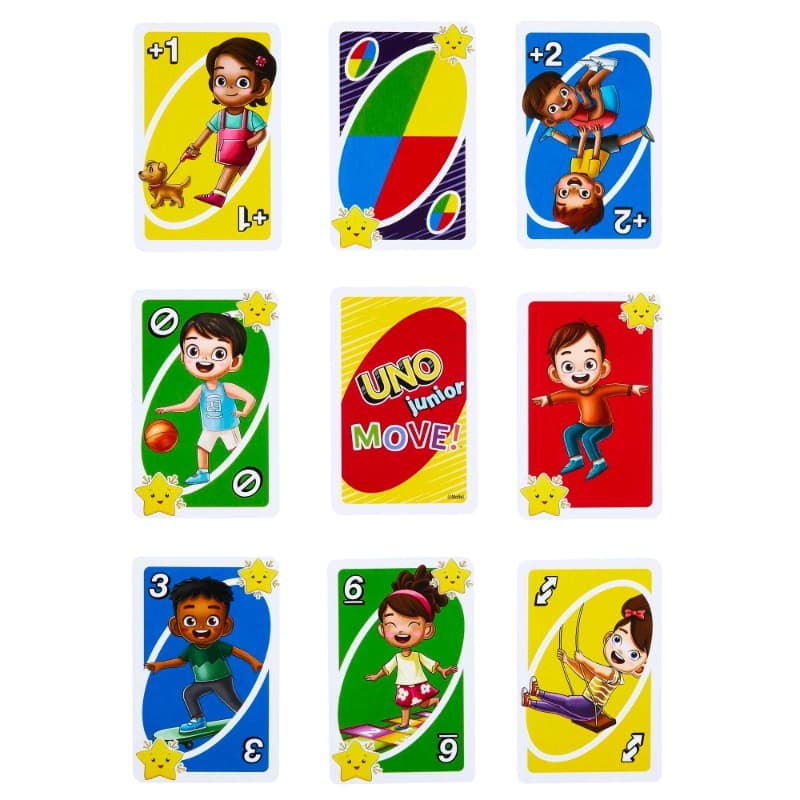 Uno Junior Move Uno Card Game thumbnail 2