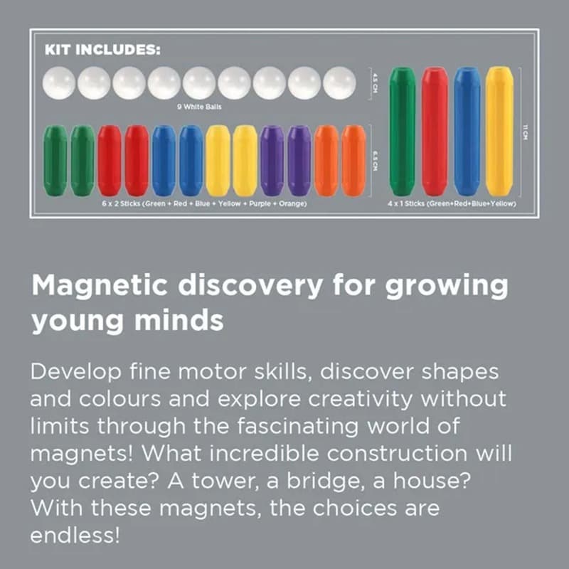 Mad Toys Magnetic Building Blocks 25 Pcs thumbnail 4