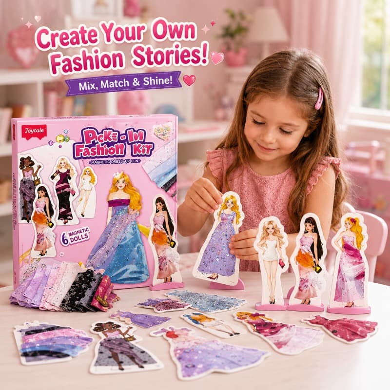 Joycat Poke In Fashion Design Craft Kit Diy Fabric Art Toy for Girls thumbnail 2