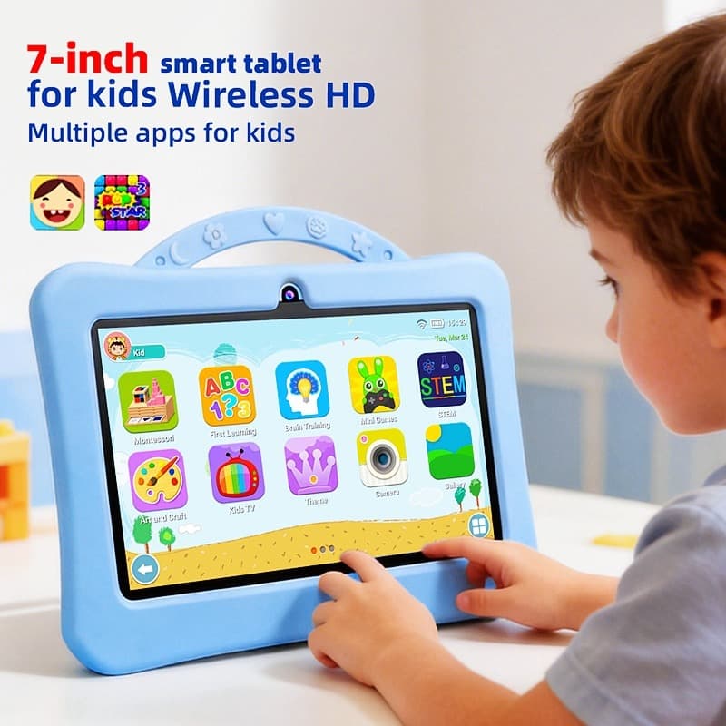 Kids Tablet 6.95 inches 4+128GB Blue thumbnail 3