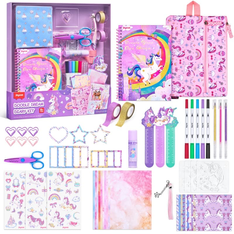 Joycat Doodle Dream Diary Kit Scrapbook And Journal Craft Set for Kids thumbnail 2