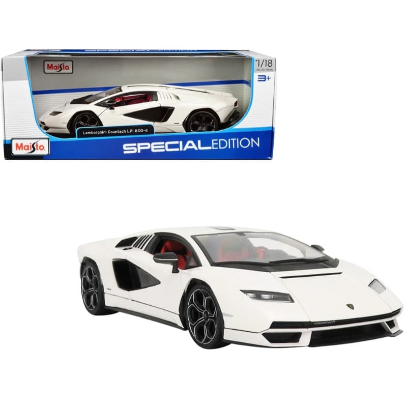Maisto Lamborghini Countach Lpi 800-4 White 1/18 Diecast