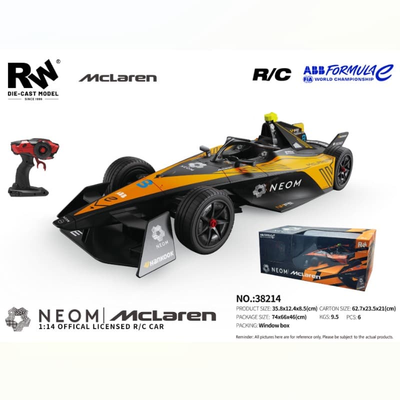 RW Mclaren Formula E 1 14 Scale Remote Control Car