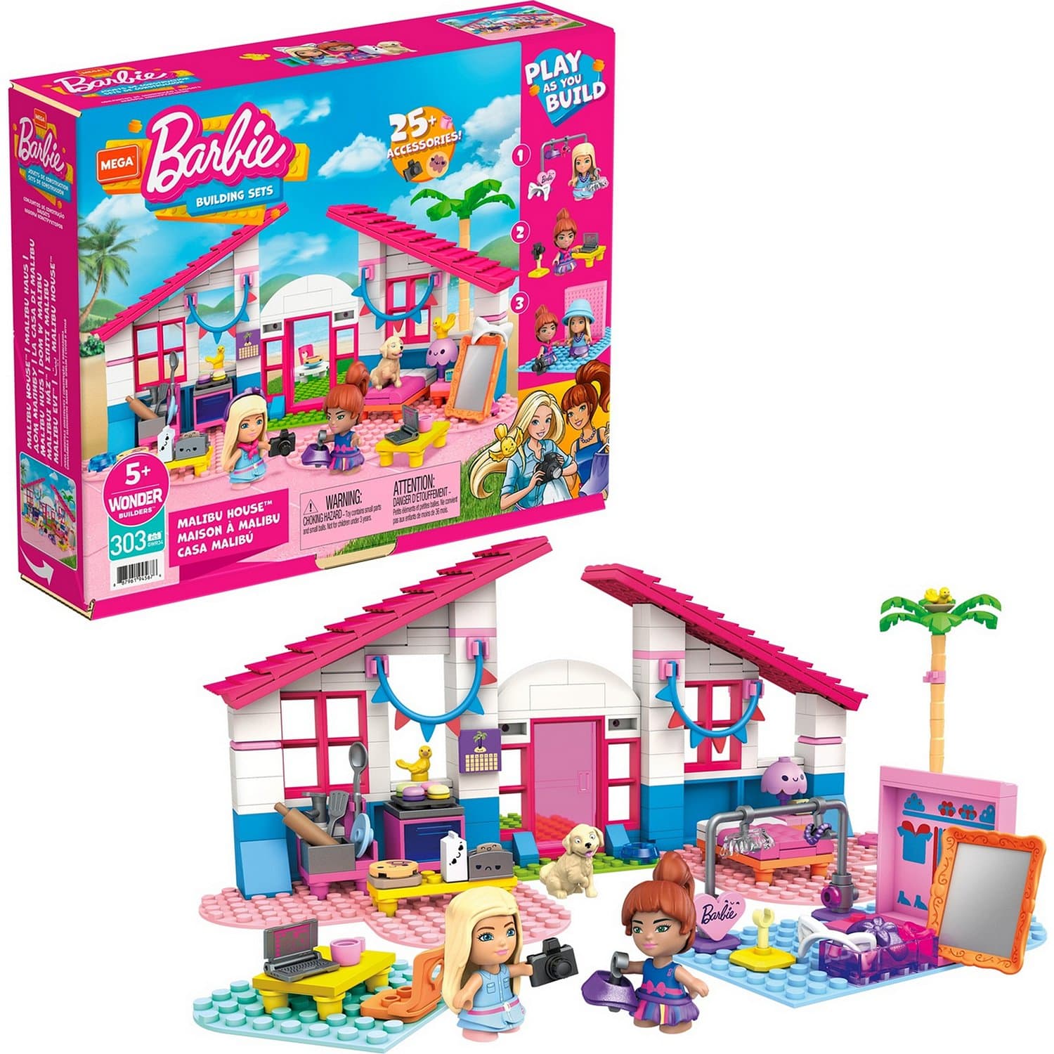 Barbie Malibu House - 303 Pcs thumbnail 3
