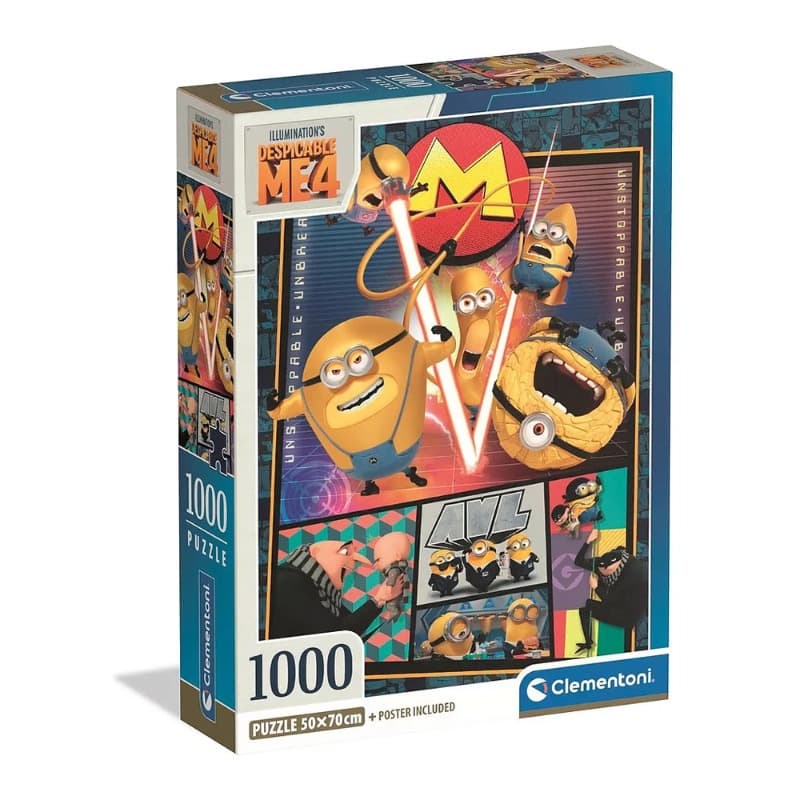 Clementoni Despicable Me 4 Puzzle - 1000 Pieces - Compact Box