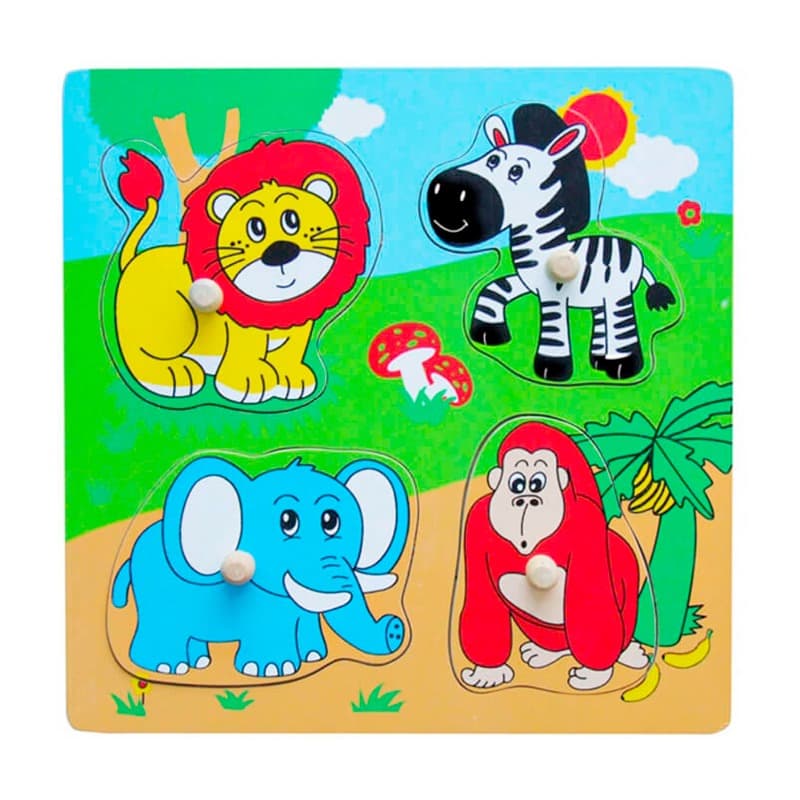 Viga - Flat Puzzle Wild Animals thumbnail 2