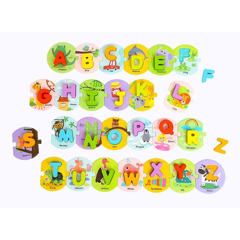 Tooky Toy Alphabet Puzzle Assorted thumbnail 5