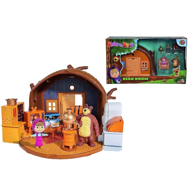 Simba Masha And The Bear Playset Bear's House thumbnail 4