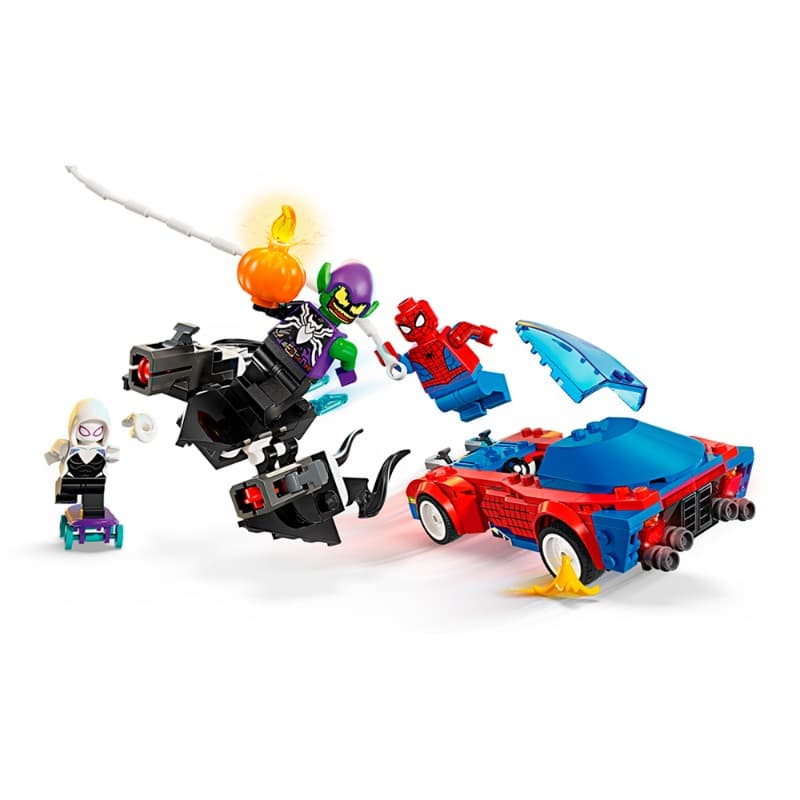 LEGO Spider Man Race Car And Venom Green Goblin thumbnail 2