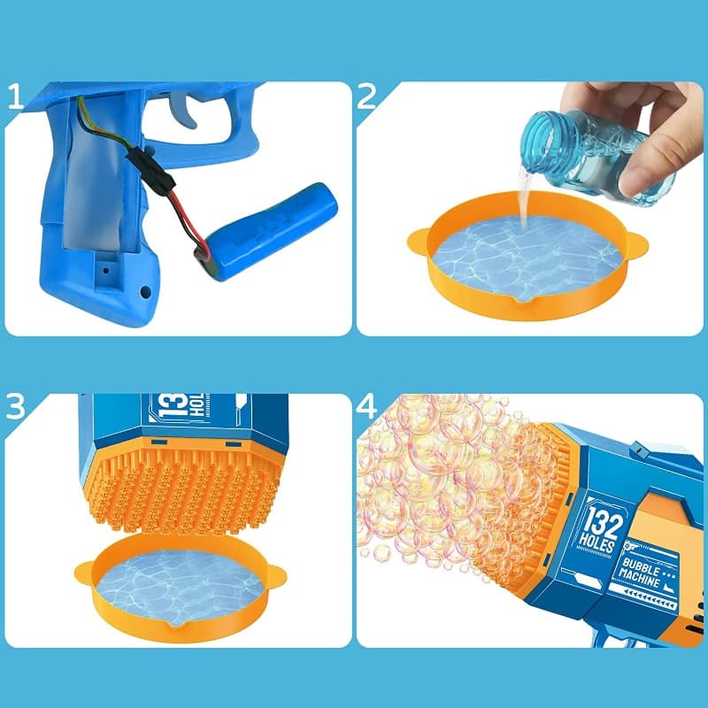Bazooka Magic Light Bubble Machine thumbnail 2