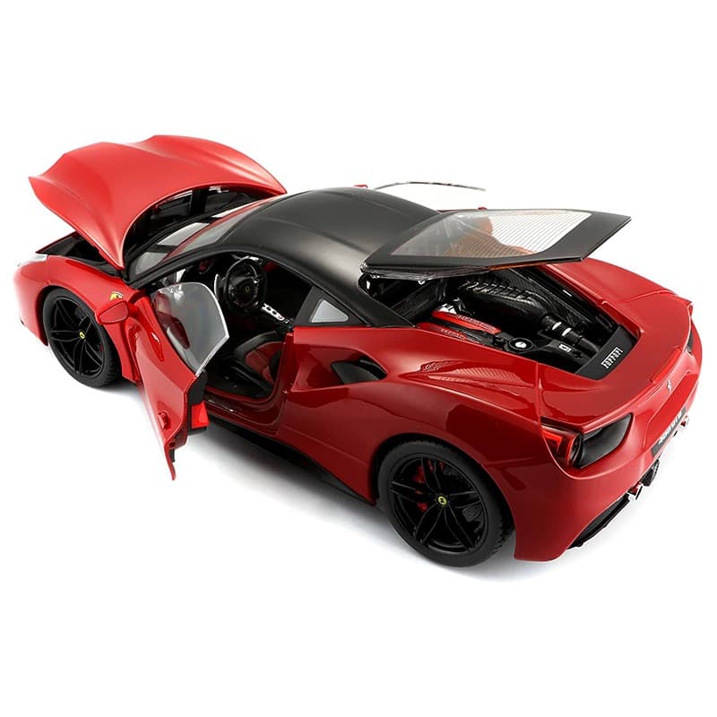 Bburago Ferrari 488 GTB Car - Red thumbnail 2