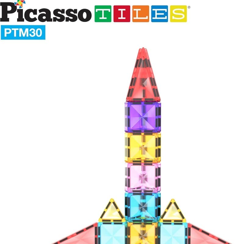 PicassoTiles Magnetic Building Set - 30 Piece thumbnail 3
