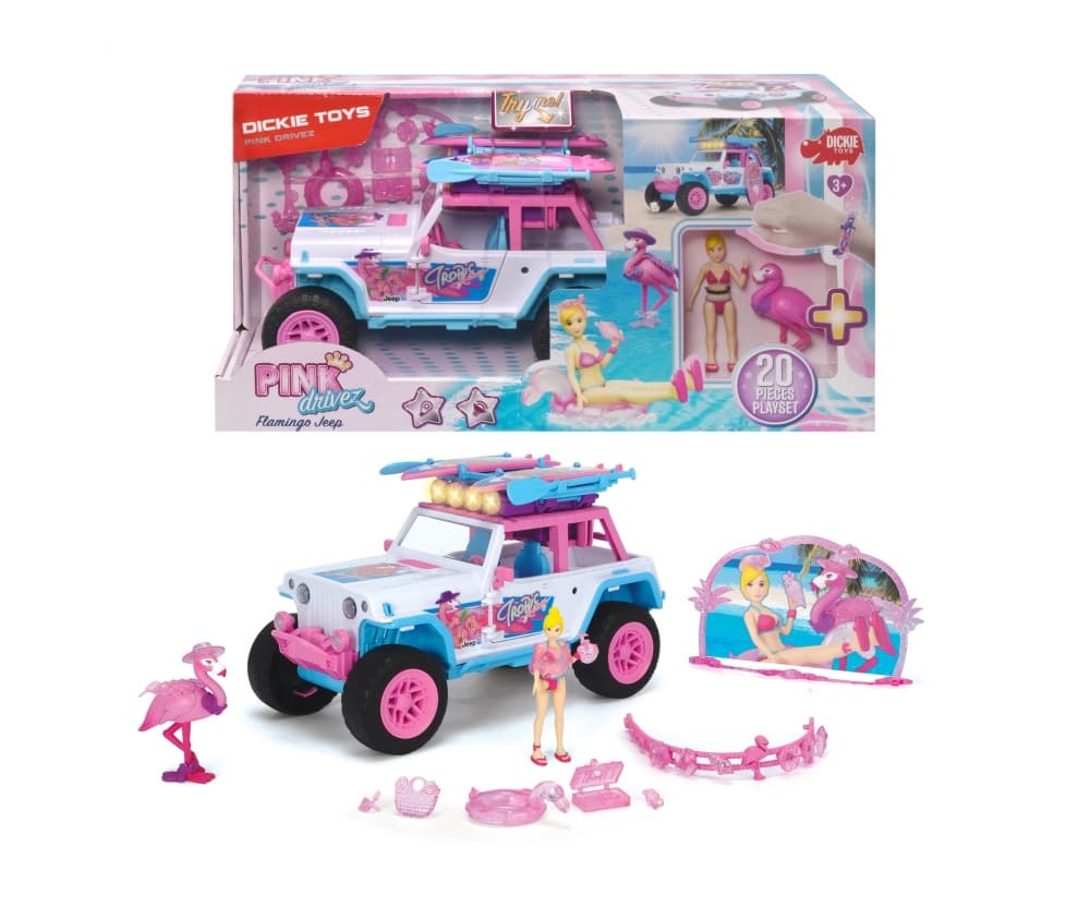 Dickie Toys Pink Drivez Jeep Road Vehicle