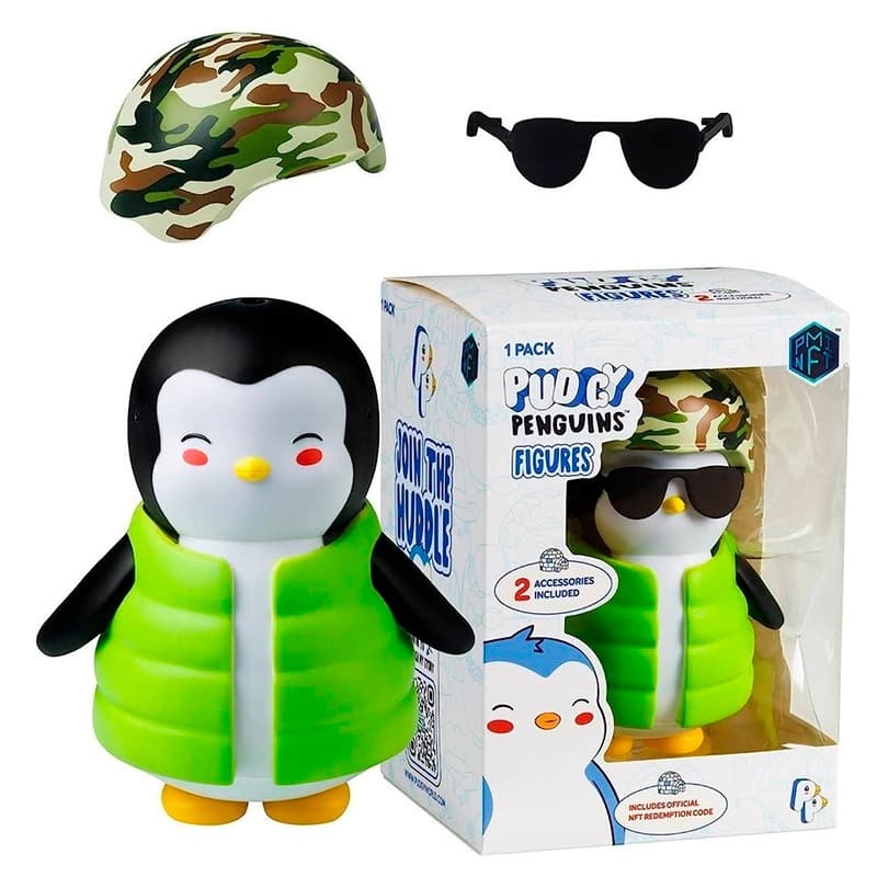 Pudgy Penguins 4 5 inch Peacock Figure with Accessories thumbnail 2