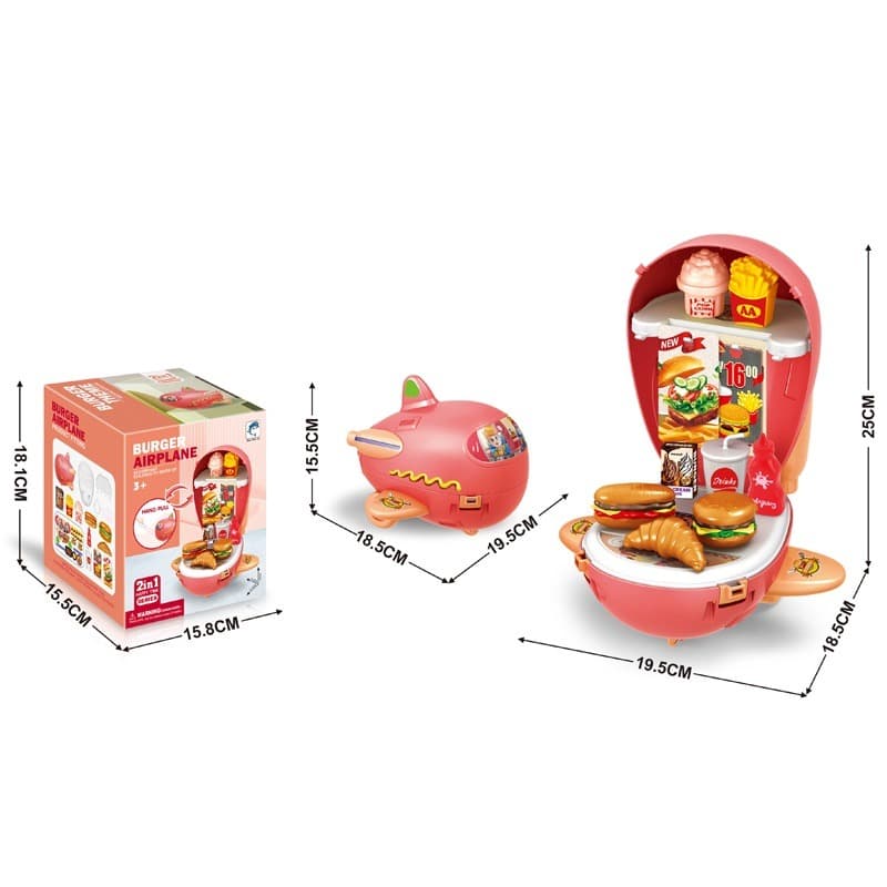 Burger Airplane Playset