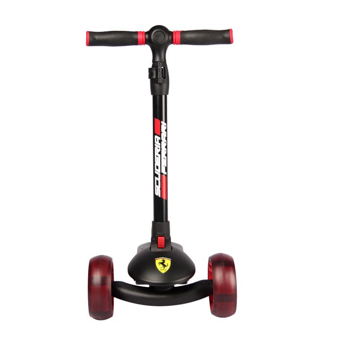 Ferrari 3-Wheel Foldable Twist Scooter - Black