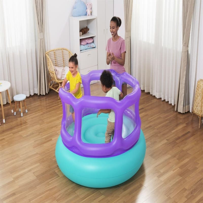 Bestway Laugh And Leap Kids Inflatable Bouncer - Purple thumbnail 2