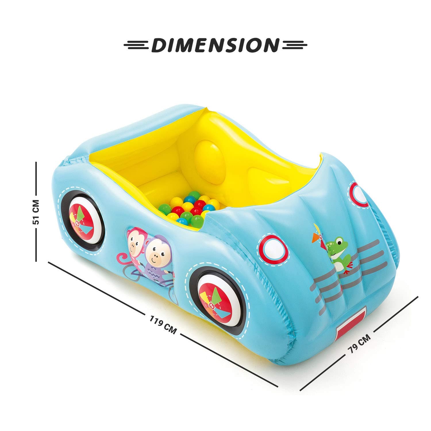 Bestway Race Car Ball Pit With 25 Colorful Play Balls thumbnail 4