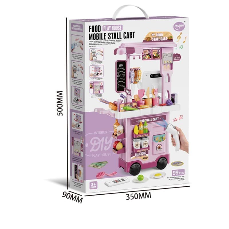 Vdora 2 In 1 Kitchen Desk And Cashier Cart 99 Pcs thumbnail 3