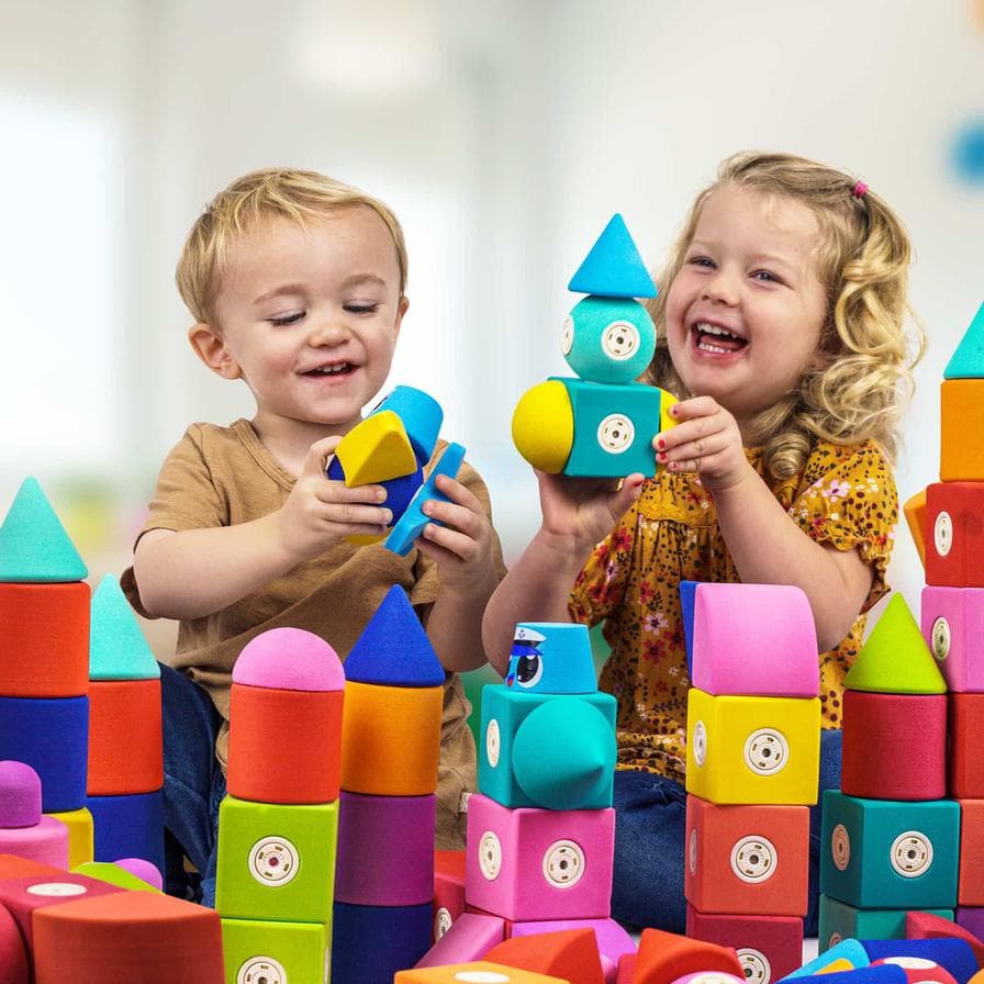 Blockaroo Magnetic Foam Building Blocks - Large Castlle thumbnail 2