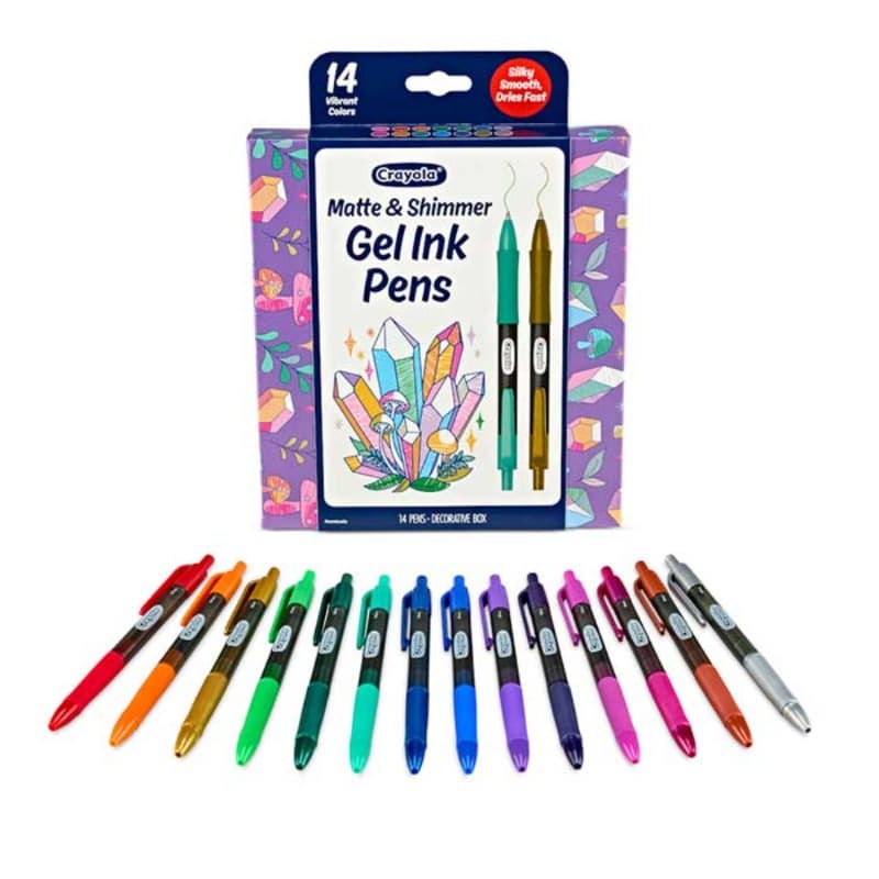 Crayola Gel Ink Pen Collection – 14 Premium Gel Pens thumbnail 2