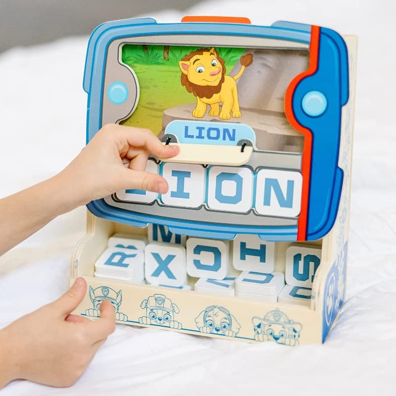 Melissa And Doug Paw Patrol Wooden See And Spell Pup Pad Game thumbnail 5