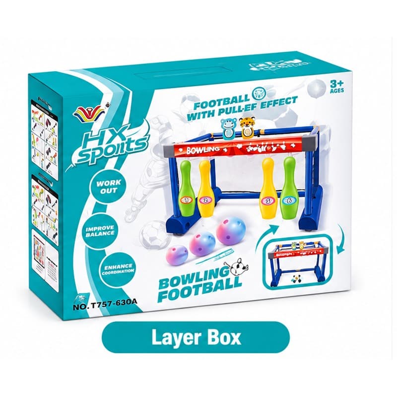 Mobile Bowling Ball and Football Stand 2 in 1