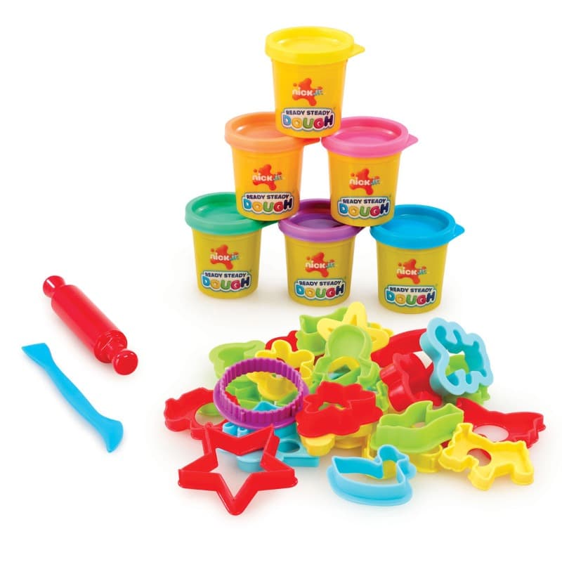 Nick Jr. Ready Steady Dough Shape Fun Playset – 6 Dough Pots + 26 Cutters thumbnail 3