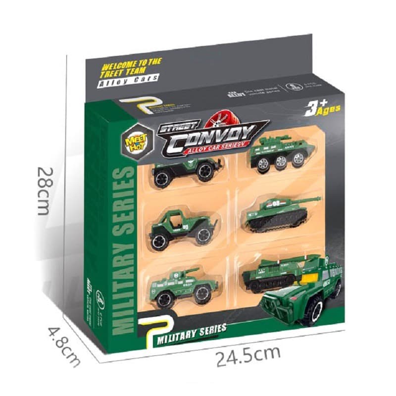 Meet Hot Street Convoy Alloy Military Trucks